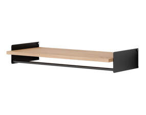 Police New Works Wardrobe Shelf Kit, oak/black