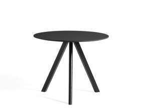 Stůl Copenhague CPH 20 Ø90, black oak/black laminate