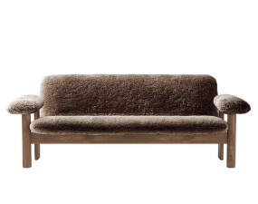 Pohovka Brasilia, Sheepskin sahara/walnut