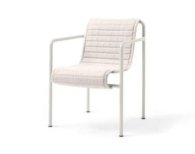 Textilní podsedák Palissade Dining Armchair quilted cushion, cream white