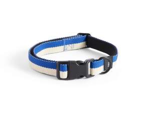 Obojek pro psa Dogs Collar Flat S/M, off-white/blue