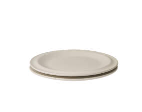 Talíř Edge Plate Ø21 cm 2ks, ecru stoneware