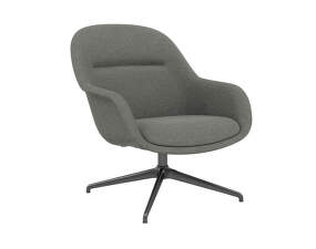 Křeslo Fiber Lounge Armchair Swivel, Heart 13/black