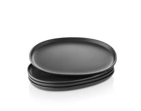 Oválný talíř Nordic Kitchen Oval Plate 26 cm 4ks, black