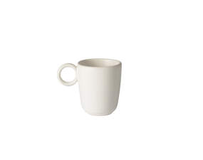 Hrnek Edge Espresso Cup w. Handle 4ks, ecru stoneware