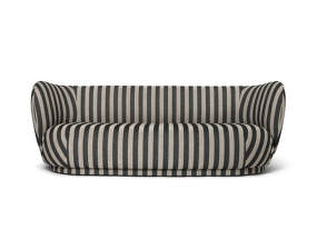 Sofa Rico Lounger Louisiana, sand/black