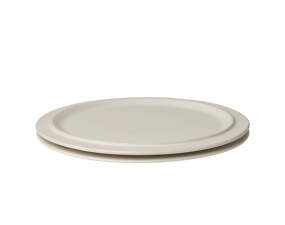 Talíř Edge Plate Ø27 cm 2ks, ecru stoneware