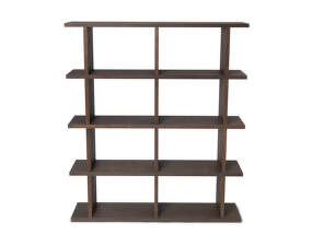 Knihovna Kona Bookcase 2x4, dark stained