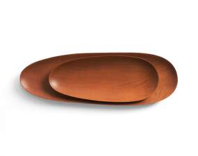 Dřevěné tácy Thin Oval Boards, mahogany