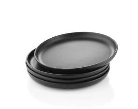 Talíř Nordic Kitchen Plate 25 cm 4ks, black