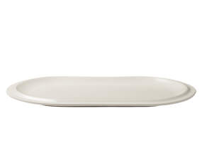 Servírovací talíř Edge Serving Plate 25x40 cm, ecru stoneware