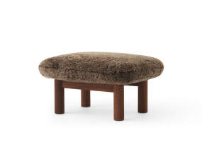 Ottoman Brasilia, Sheepskin root/walnut