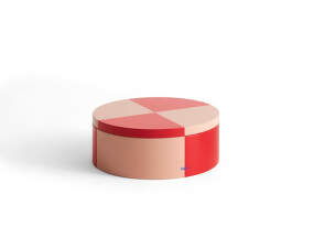 Úložný box Tin Container Round, red and soft pink