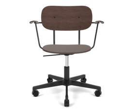 Kancelářská židle Co Task Chair s područkami, black/dark oak