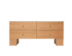 Komoda Kuben Drawers 2x2, natural oak