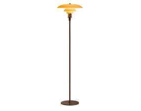 Stojací lampa PH 3½-2½, aged brass/yellow glass