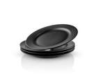 Talíř Legio Nova Lunch Plate 22 cm 4ks, black