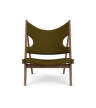 Křeslo Knitting Lounge Chair Textile, walnut/Baru 0950