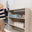 Dřevěná police Kiddo Shelving, beige