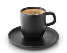 Hrníček s podšálkem Nordic Kitchen Espresso Cup with Saucer 4ks, black