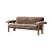 Pohovka Brasilia, Sheepskin sahara/walnut