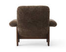 Křeslo Brasilia Lounge Chair, Sheepskin root/dark stained oak