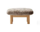 Ottoman Brasilia, Sheepskin sahara/natural oak