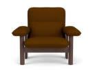 Křeslo Brasilia Lounge Chair, Baru 0450/dark stained oak