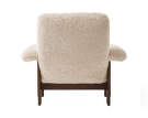 Křeslo Brasilia Lounge Chair, Sheepskin nature/dark stained oak