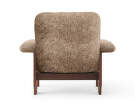 Křeslo Brasilia Lounge Chair, Sheepskin sahara/walnut