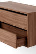 Policová sestava Wardrobe Shelf Cabinet w. Drawers, walnut/black