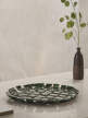 Keramický talíř Plait Platter, emerald green