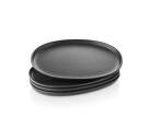 Oválný talíř Nordic Kitchen Oval Plate 26 cm 4ks, black