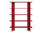 Policový regál Hes Bookcase, tomato red