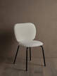 Jídelní židle Rico Side Chair Soft Bouclé, off-white/black