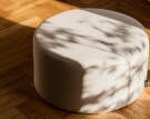 Pouf Folk Low, cream beige