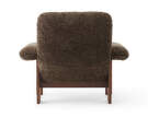 Křeslo Brasilia Lounge Chair, Sheepskin root/walnut