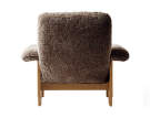 Křeslo Brasilia Lounge Chair, Sheepskin sahara/natural oak