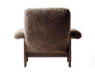 Křeslo Brasilia Lounge Chair, Sheepskin sahara/dark stained oak