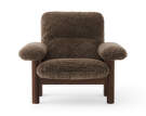 Křeslo Brasilia Lounge Chair, Sheepskin root/walnut