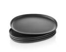 Servírovací talíř Nordic Kitchen Oval Plate 32 cm 4ks, black