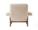 Křeslo Brasilia Lounge Chair, Sheepskin nature/walnut