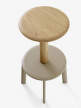 Barová židle Massif Bar Stool AV40, oak/grey beige