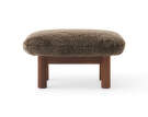 Ottoman Brasilia, Sheepskin root/walnut