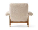 Křeslo Brasilia Lounge Chair, Sheepskin nature/natural oak