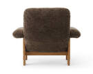 Křeslo Brasilia Lounge Chair, Sheepskin root/natural oak