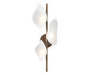 Nástěnná lampa Florii 3, dark bronze/white