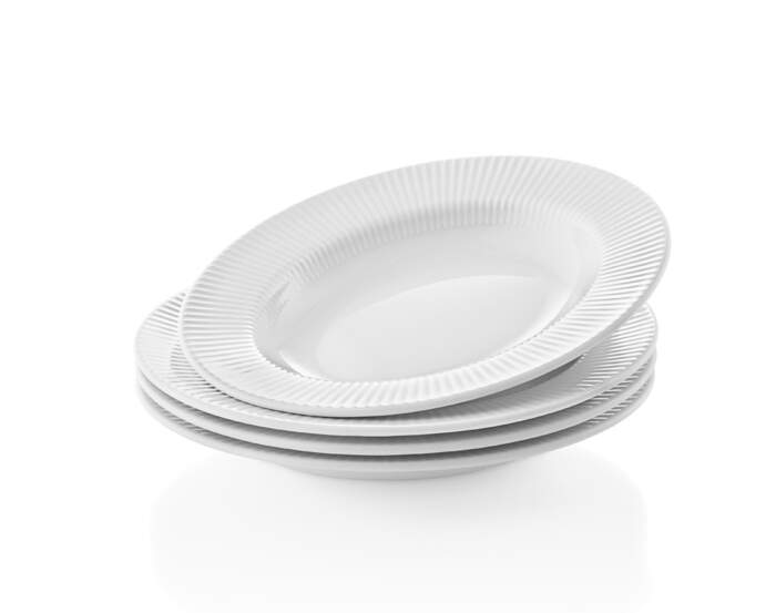 Hluboký oválný talíř Legio Nova Deep oval plate 25 cm 4ks, white