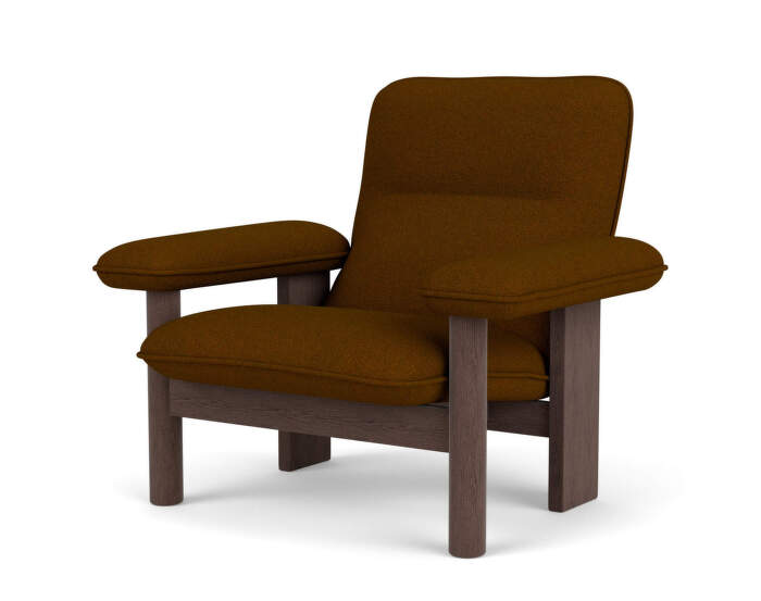 Křeslo Brasilia Lounge Chair, Baru 0450/dark stained oak