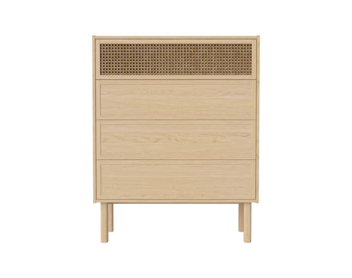 Komoda Cana Dresser H113, white oiled oak